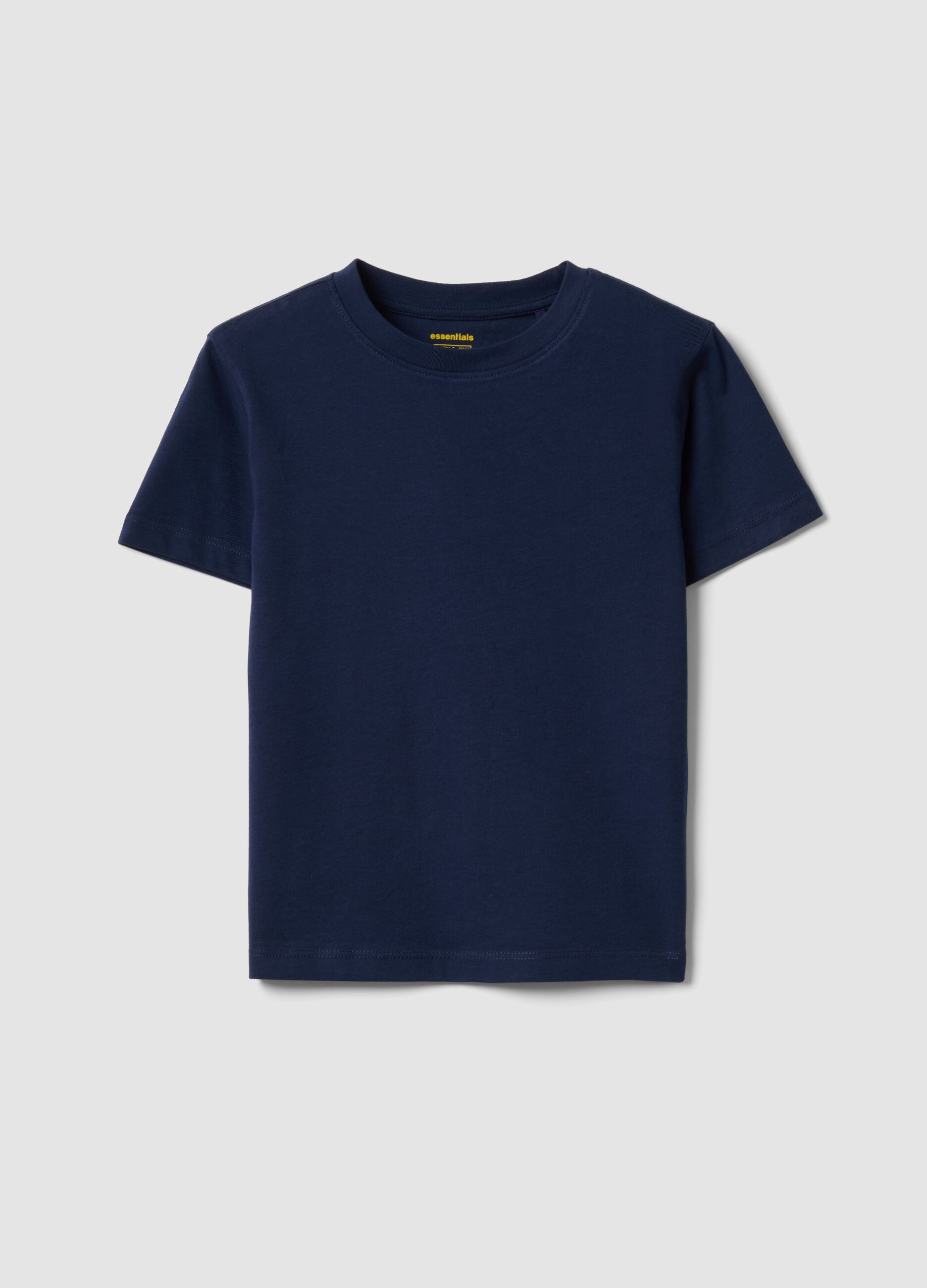 Boys&rsquo; blue pure cotton T-shirt, regular fit
