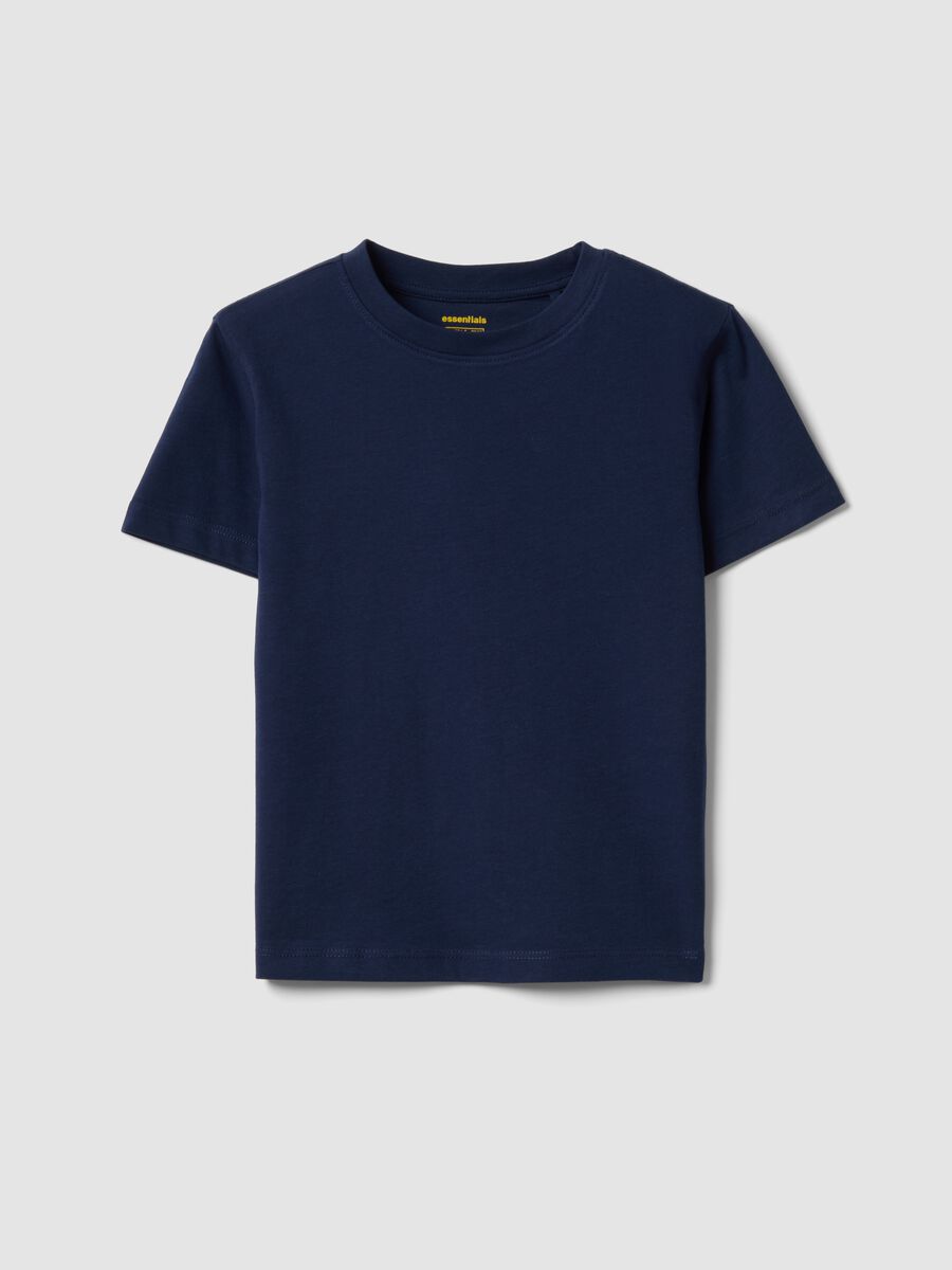 Boys&rsquo; blue pure cotton T-shirt, regular fit_0
