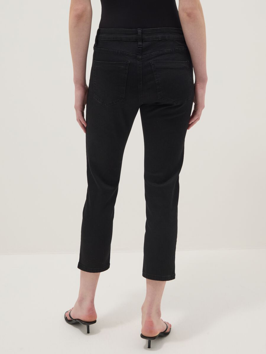 Black skinny jeans in stretch cotton and viscose_2