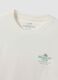Wei&szlig;es T-Shirt aus reinem Baumwoll-Jersey mit Print, Regular Fit_5