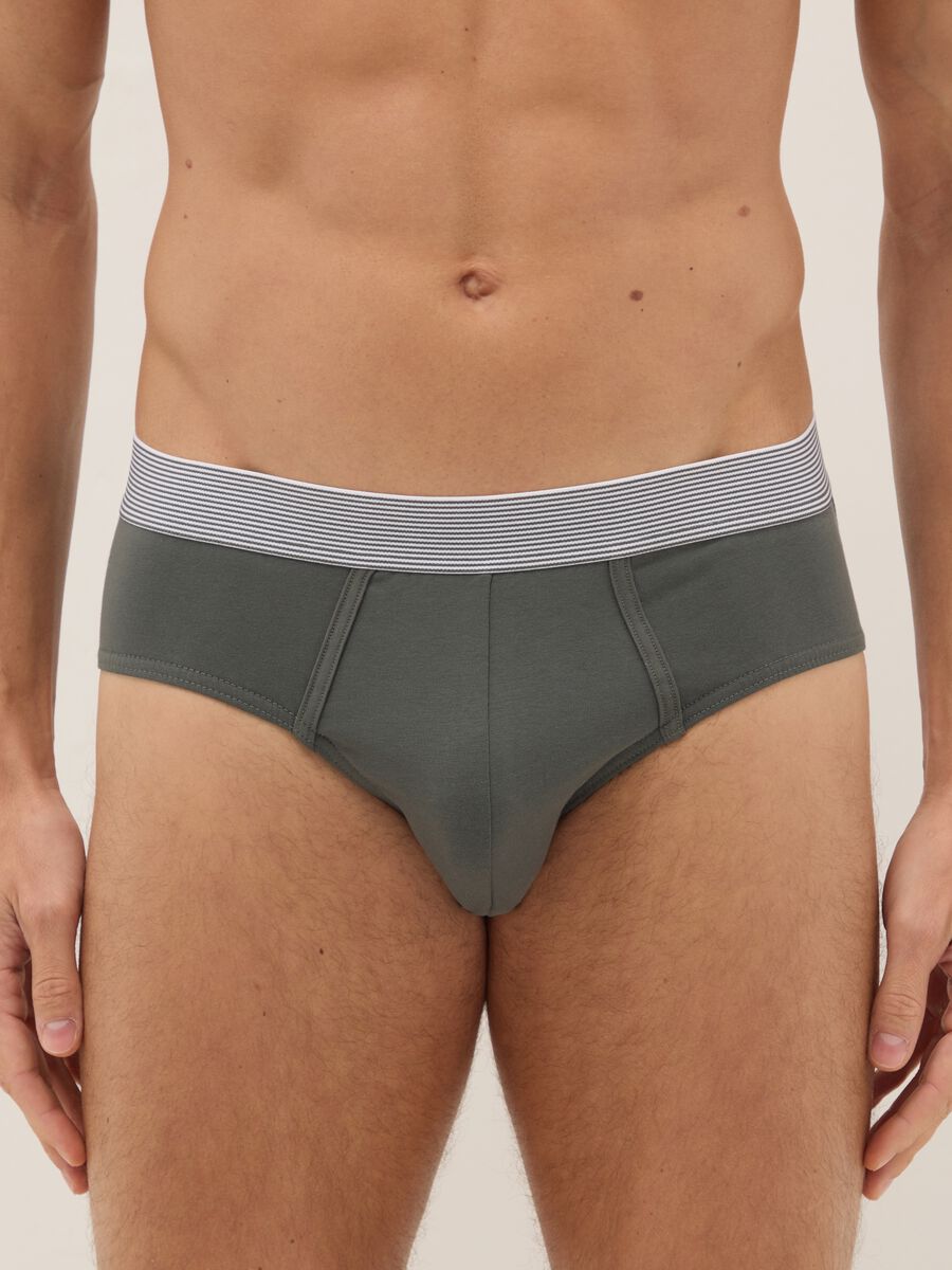 Multicolour regular fit stretch cotton tripack briefs_1