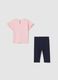 Cotton jogging set with girl kitten print_1