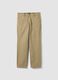 Beige stretch-cotton regular-fit chino trousers_4