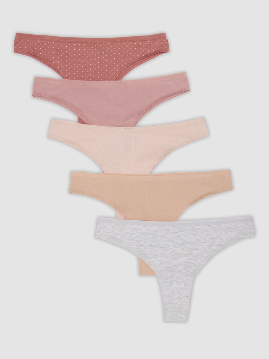 Five-pack of Brazilian briefs in organic cotton and stretch viscose_0