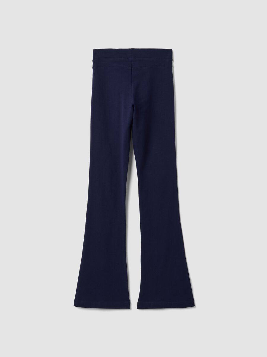 Girls&rsquo; blue organic stretch-cotton slim-fit trousers_6