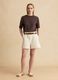 Brown pure cotton short-sleeve T-shirt_1