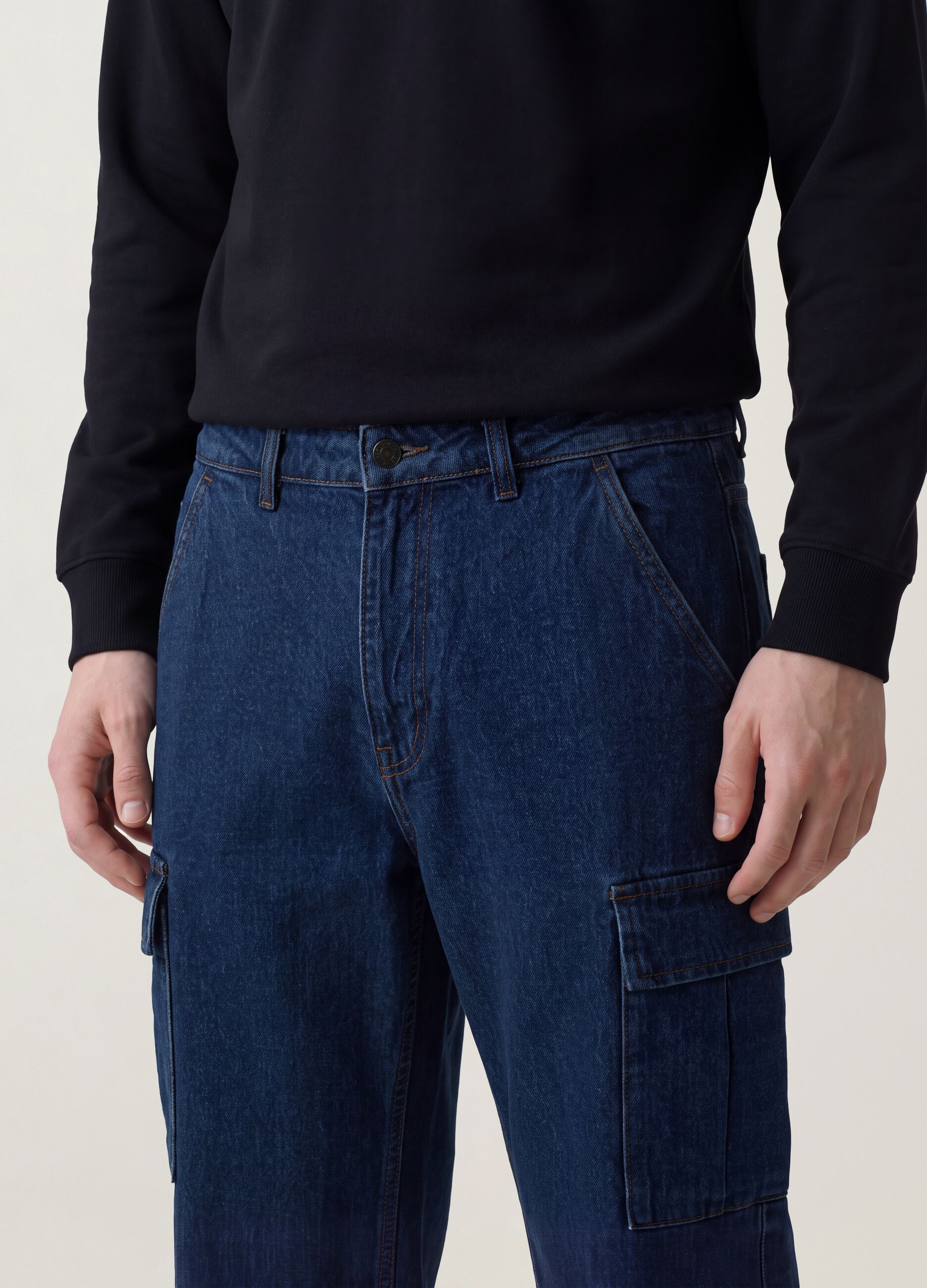 &Sigma;&kappa;&omicron;ύ&rho;&omicron; &mu;&pi;&lambda;&epsilon; cargo &tau;&zeta;&iota;&nu; &alpha;&pi;ό 100% &beta;&alpha;&mu;&beta;ά&kappa;&iota;, wide leg