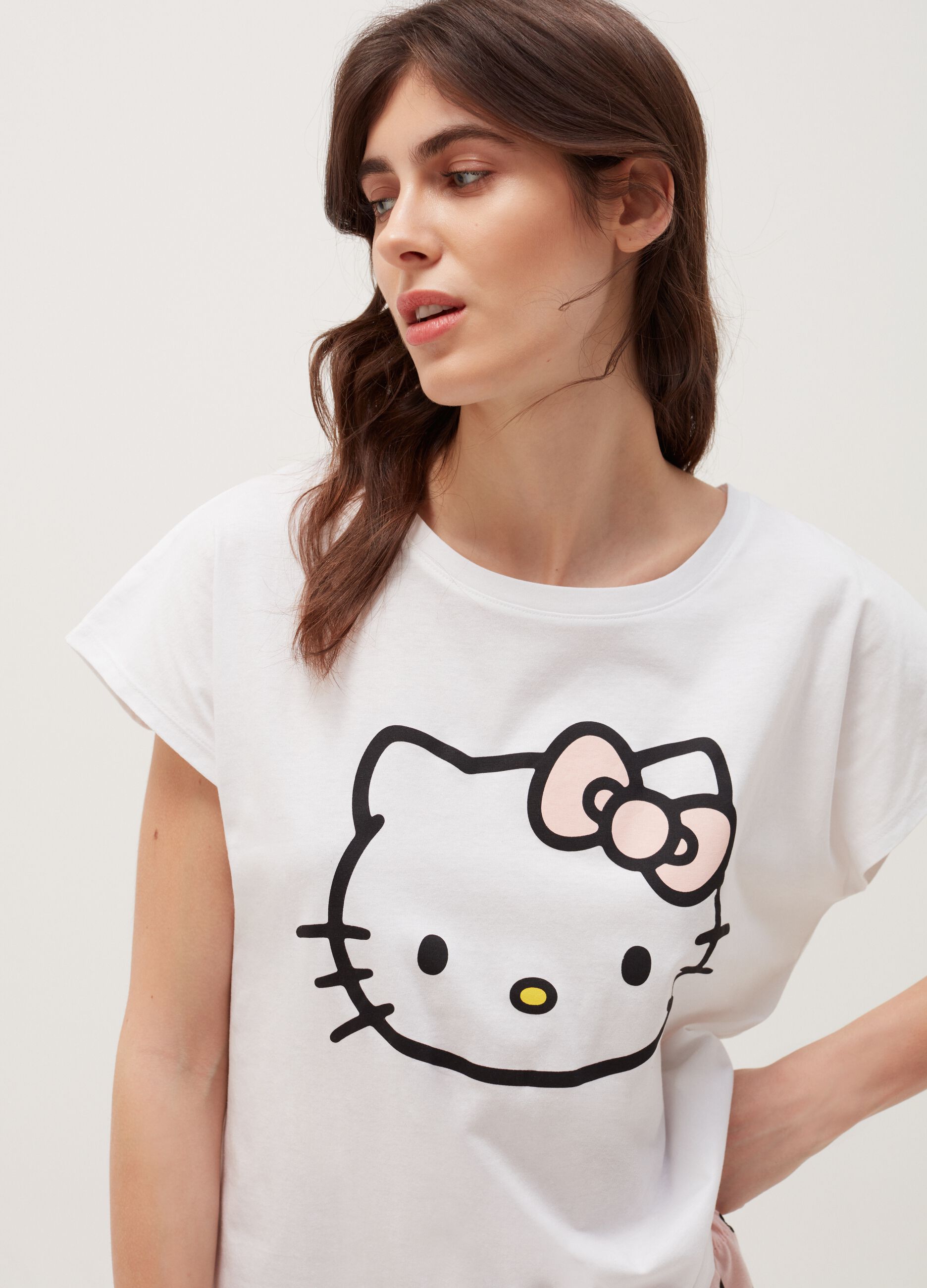 Pijama de algodón con estampado Hello Kitty