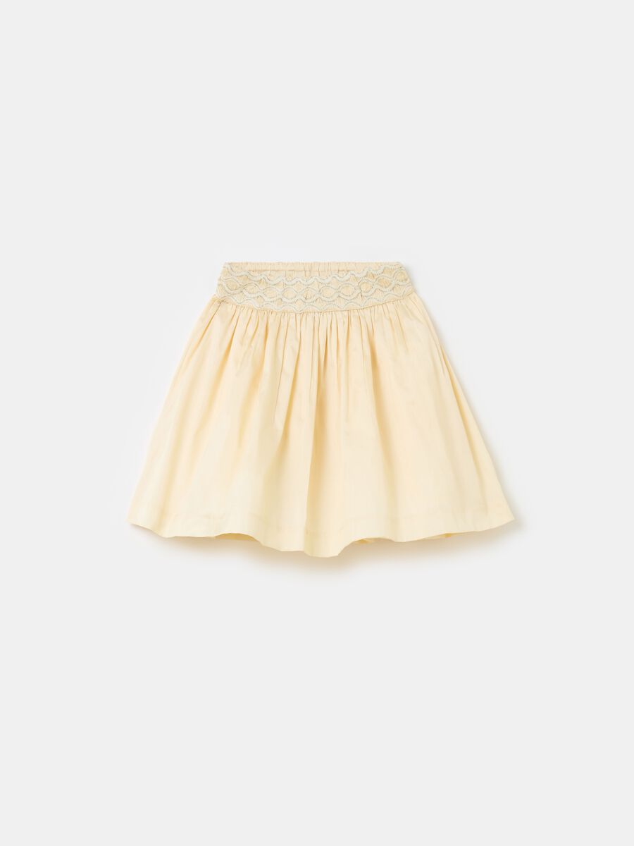 Taffeta skirt with lurex embroidery_4