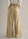 Beige viscose blend flare trousers_3