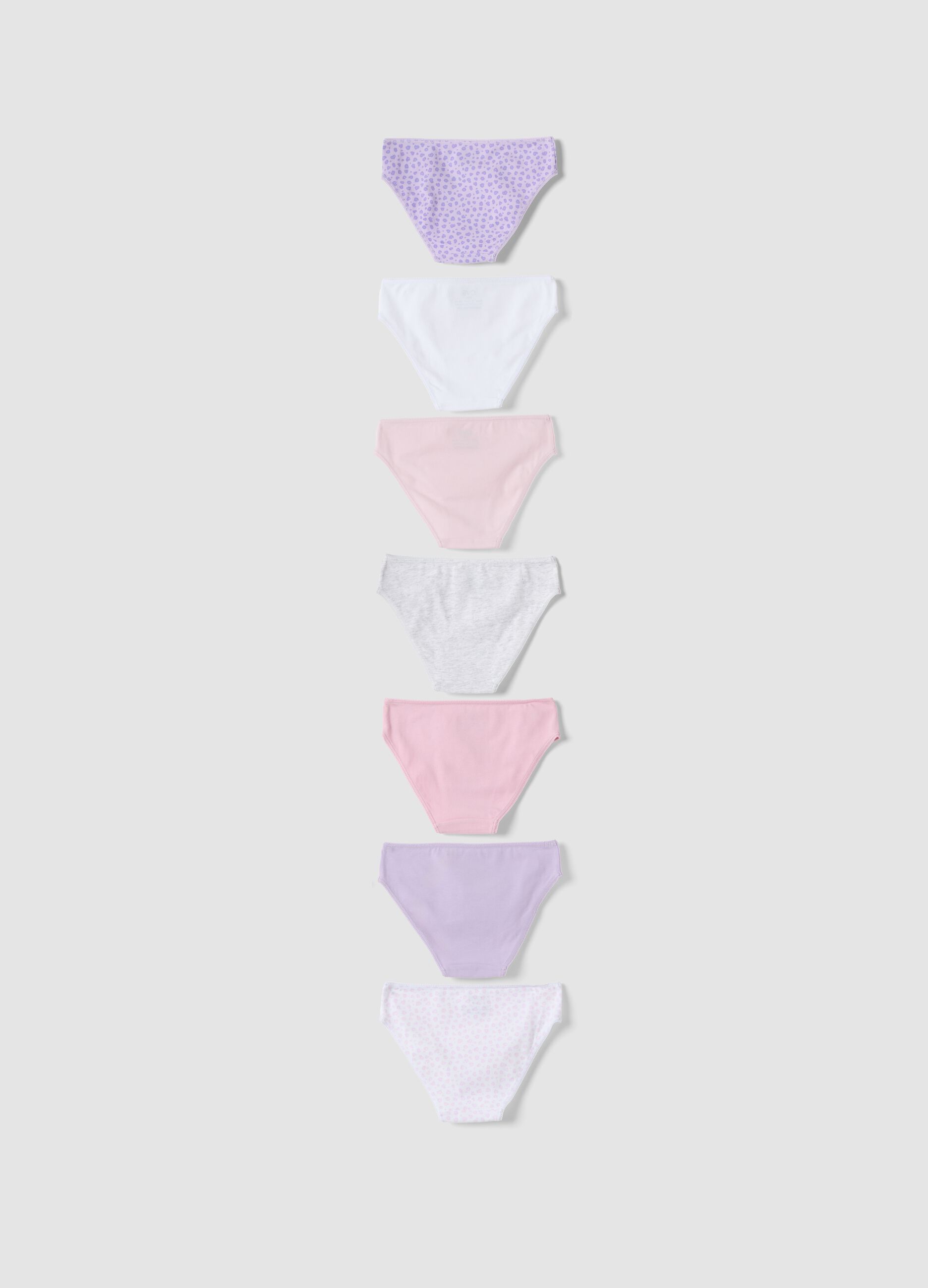 Seven-pack of multicolour organic stretch-cotton briefs