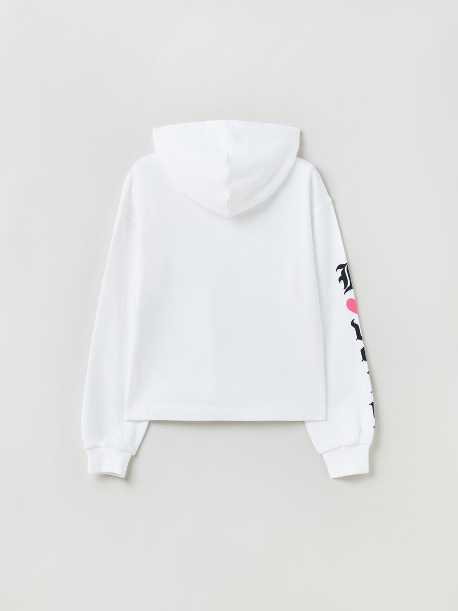 Hooded sweatshirt with lettering and heart print_1