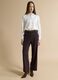 White stretch-fabric shirt with classic collar, regular fit_1
