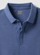 Regular fit pure cotton blue polo shirt_5