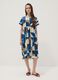 Midi-Kleid aus elastischer Baumwolle in Multicolor mit geometrischem Print_2