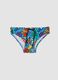 Blue stretch fabric swim briefs_0