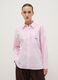 Pink striped pure cotton regular fit shirt_2