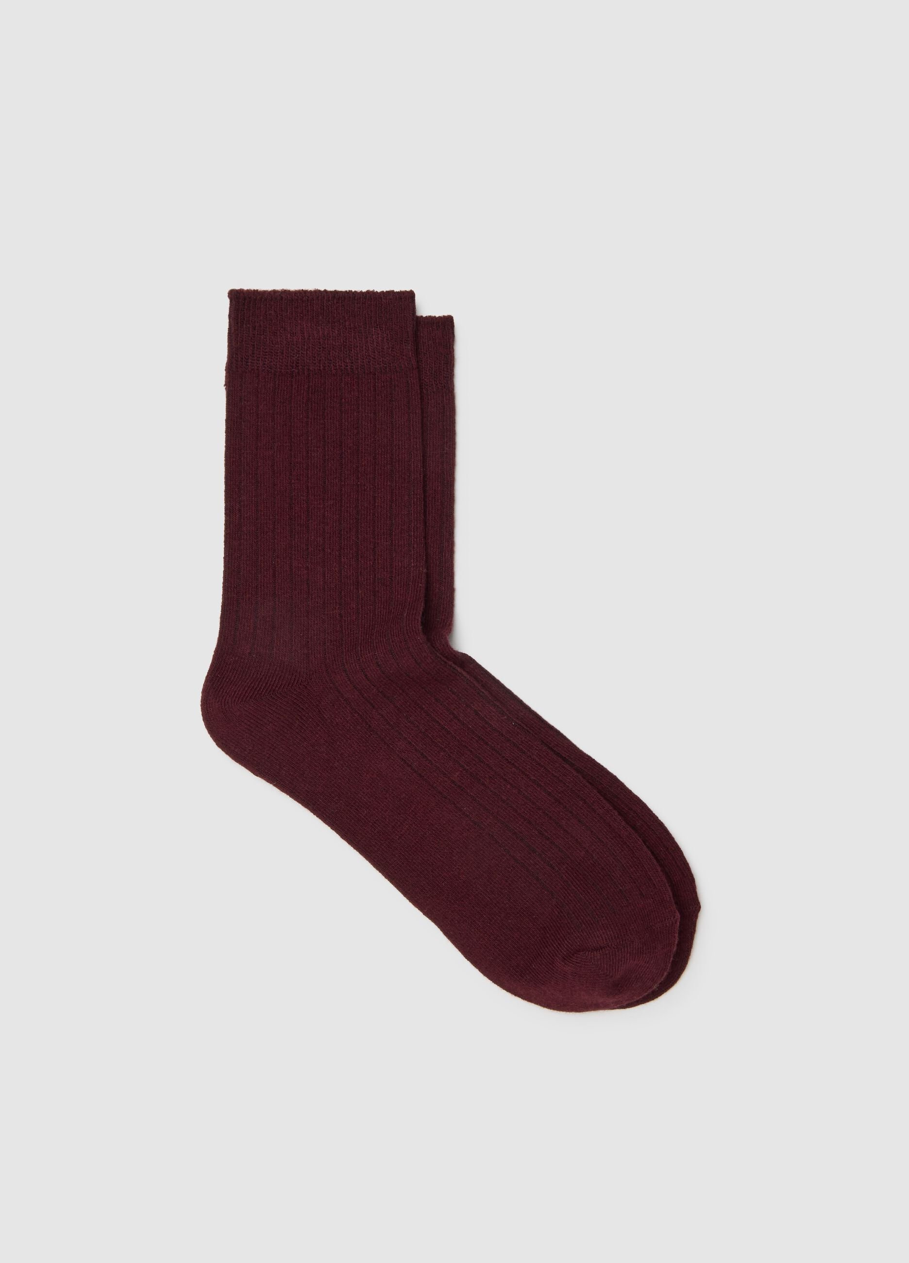 Long Stretchy Red Socks