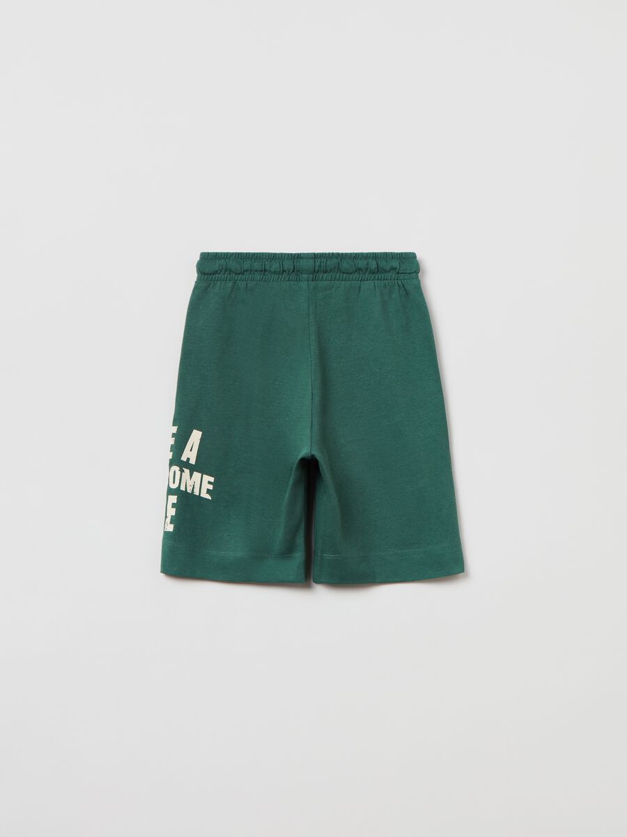 Short with drawstring and lettering print_1