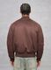 Brown Suede Bomber Jacket_1