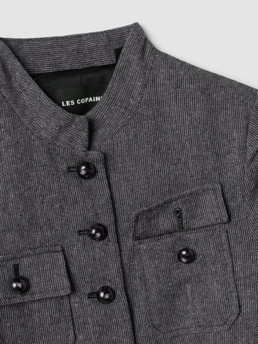 Grey wool and viscose-blend slim-fit blazer_5