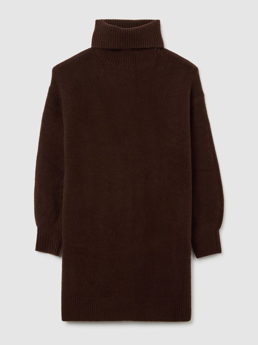 Brown turtleneck sweater regular fit_4