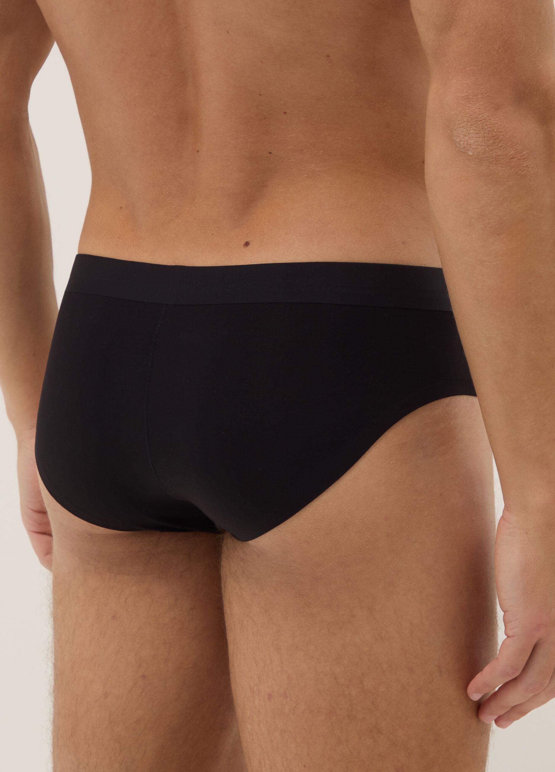 Black stretch modal briefs 2-pack