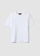 White relaxed-fit pure cotton short-sleeve T-shirt_4