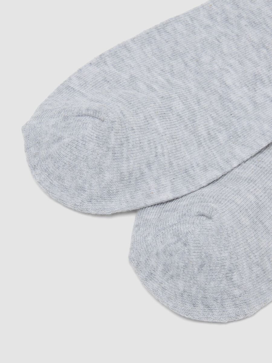 3er-Pack graue Sportsocken in Kn&ouml;chell&auml;nge aus Bio-Baumwolle_2
