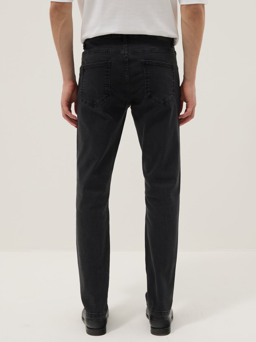 Black stretch cotton skinny-fit jeans_2