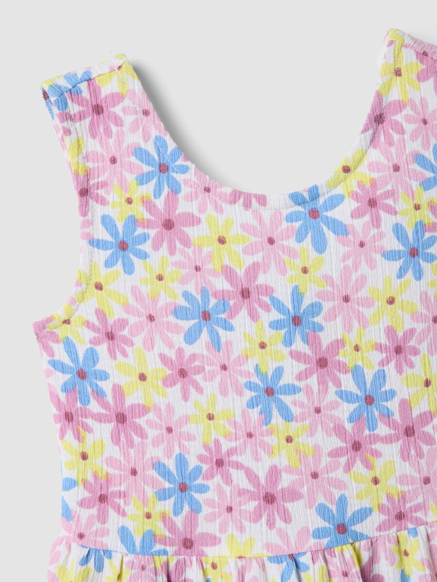 Pink stretch-fabric dress with ruffles_2