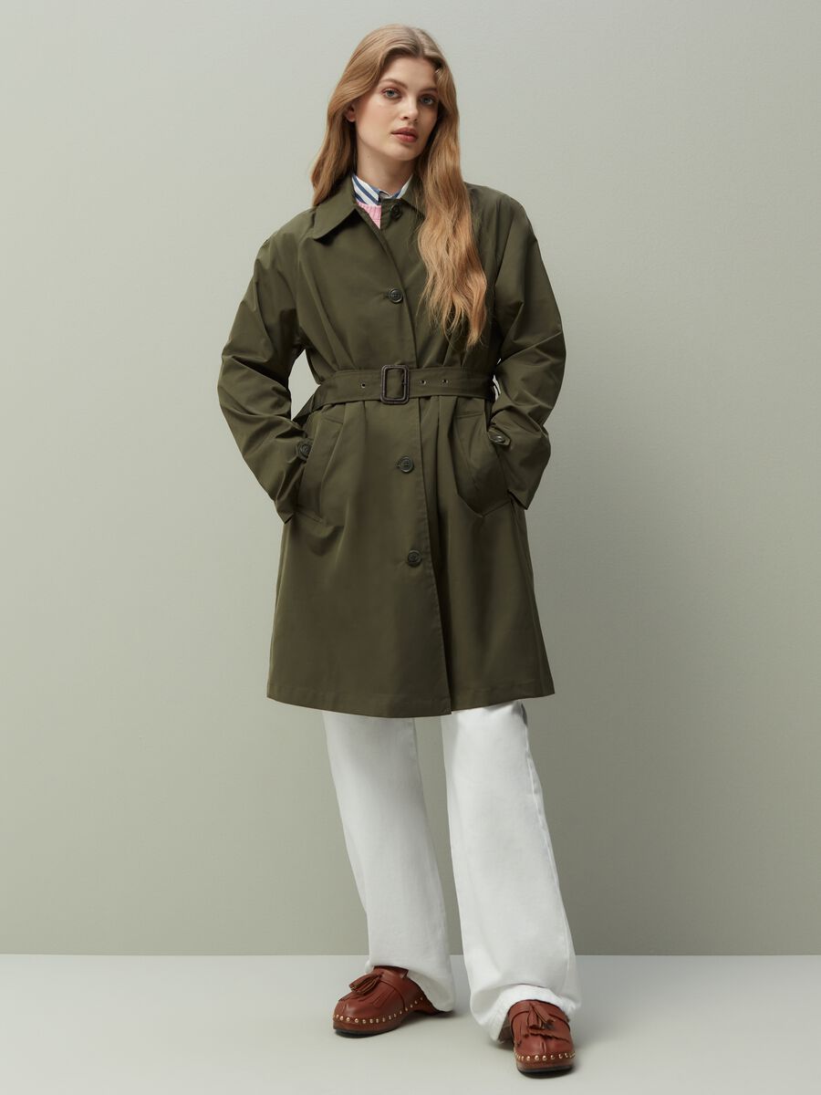 Long trench coat with belt_1