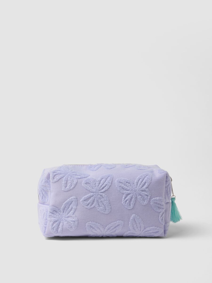 Purple beauty case with butterfly details_1