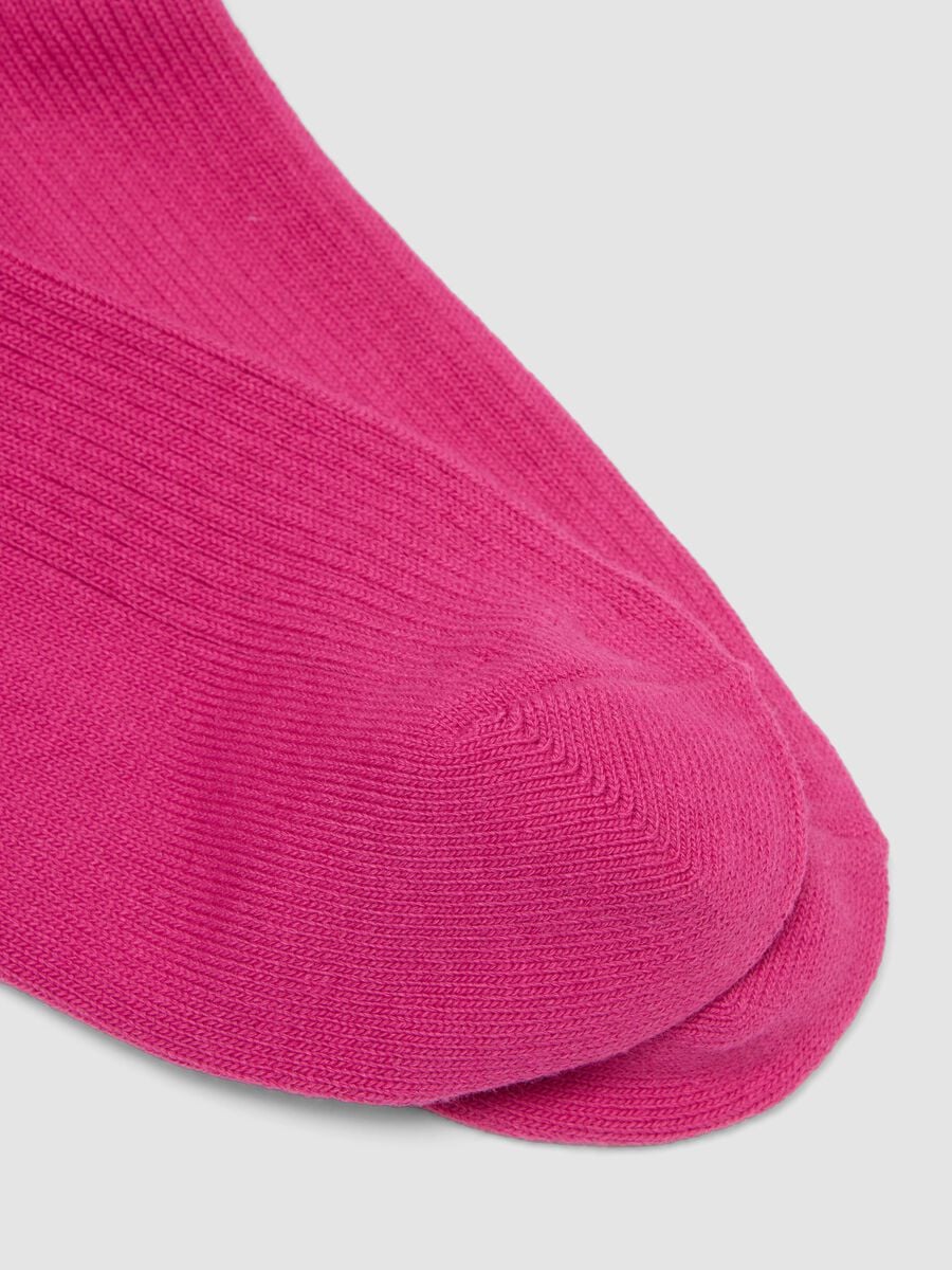 Rosa Kn&ouml;chelsocken aus Stretch-Baumwolle_1
