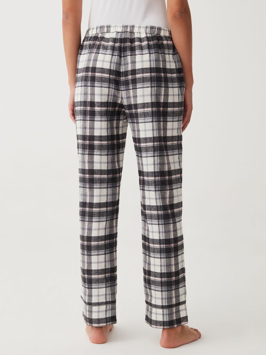 Tartan pyjama bottoms with lurex_2