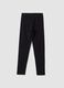 Schwarze Skinny-Leggings aus elastischer Bio-Baumwolle f&uuml;r M&auml;dchen_1