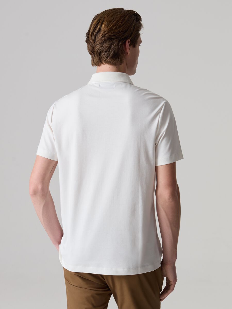 Contemporary City polo shirt in mercerised cotton_2