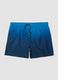 Blue ombr&eacute; swim shorts with elasticated waist_4