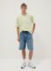Green pure cotton T-shirt with chest pocket_1