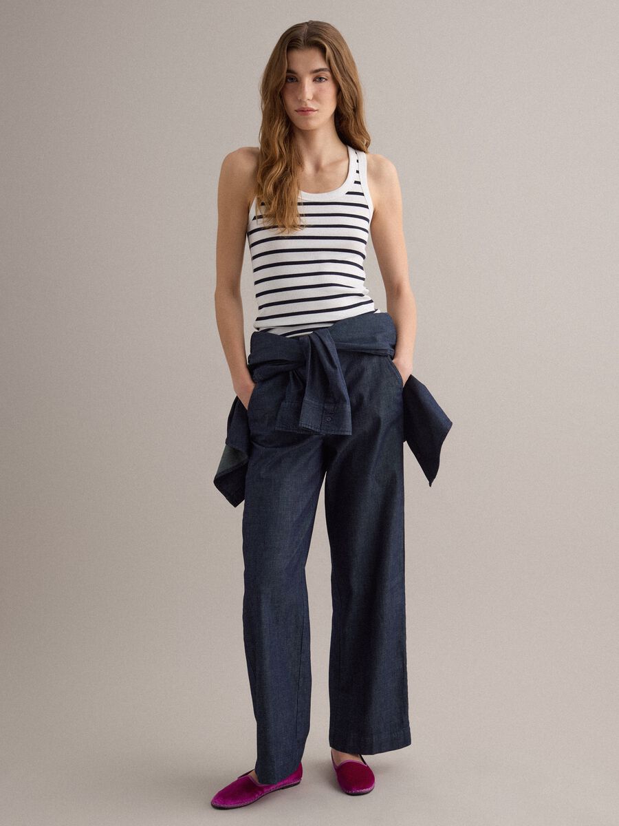 White striped camisole top_2