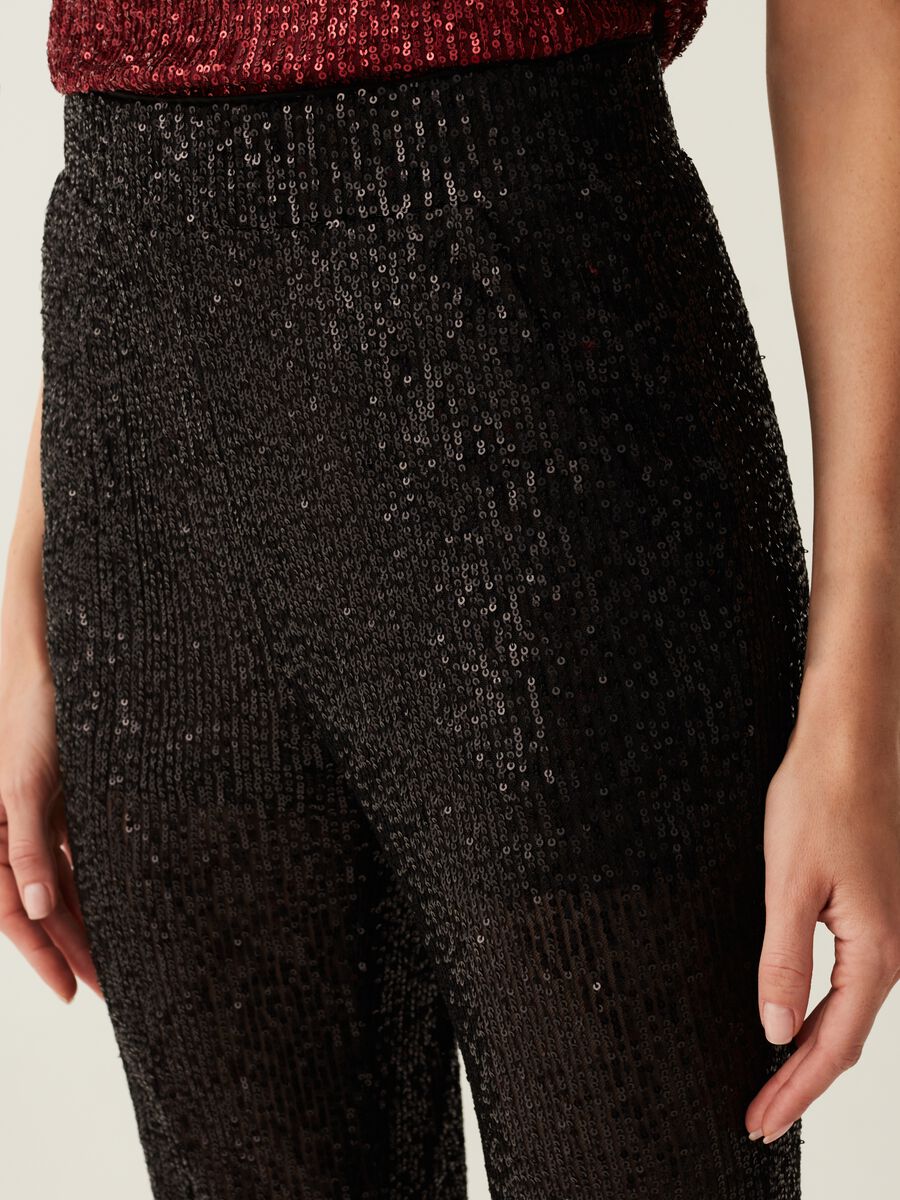 Palazzo trousers with sequins_3