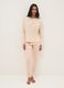 Beige regular fit pure cotton pyjamas with text_0