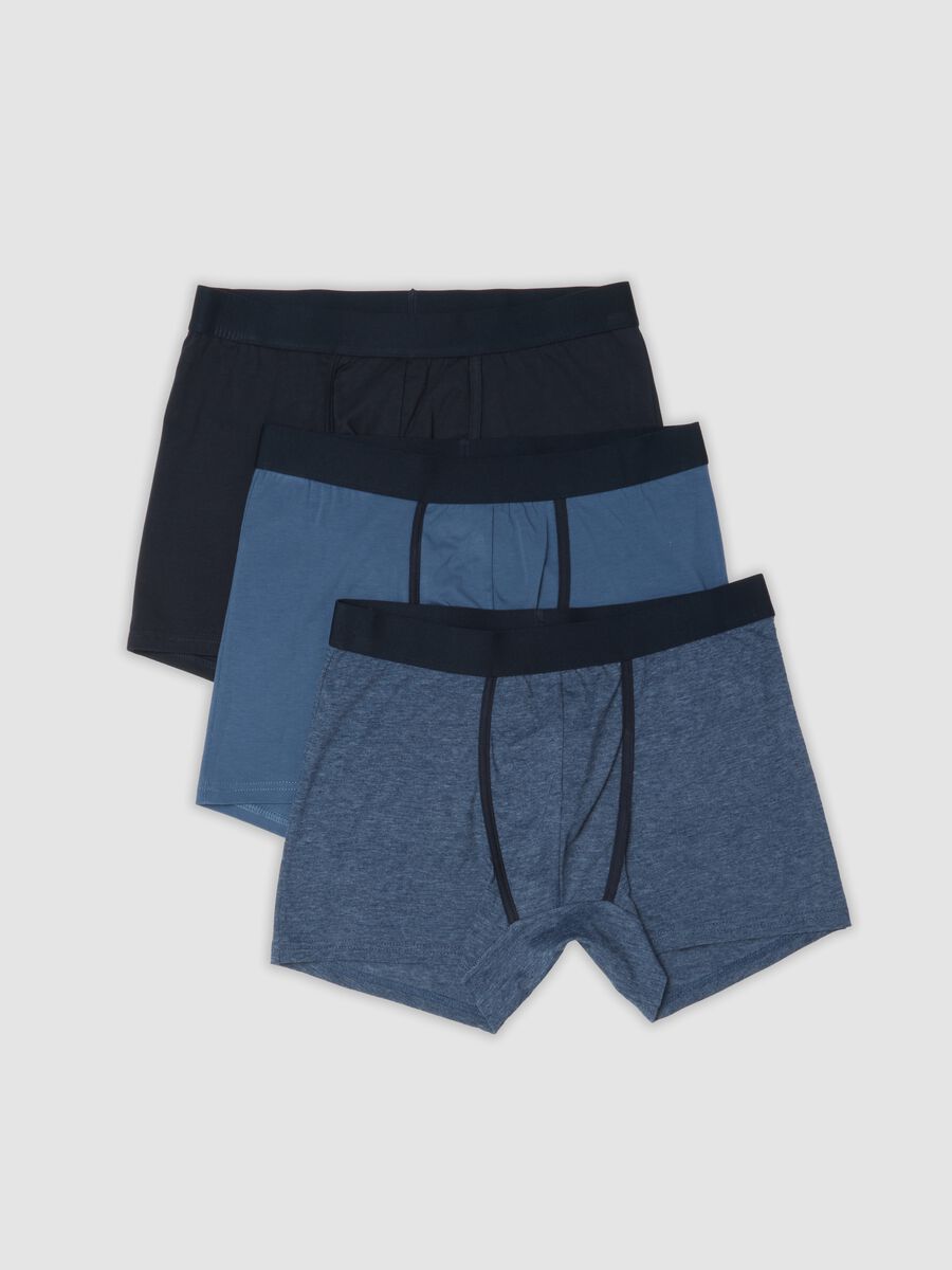 3-pack of blue stretch organic cotton boxer shorts_4