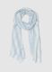 Multicoloured striped pure cotton scarf_0