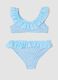 Blue ruffled bikini for girls_1