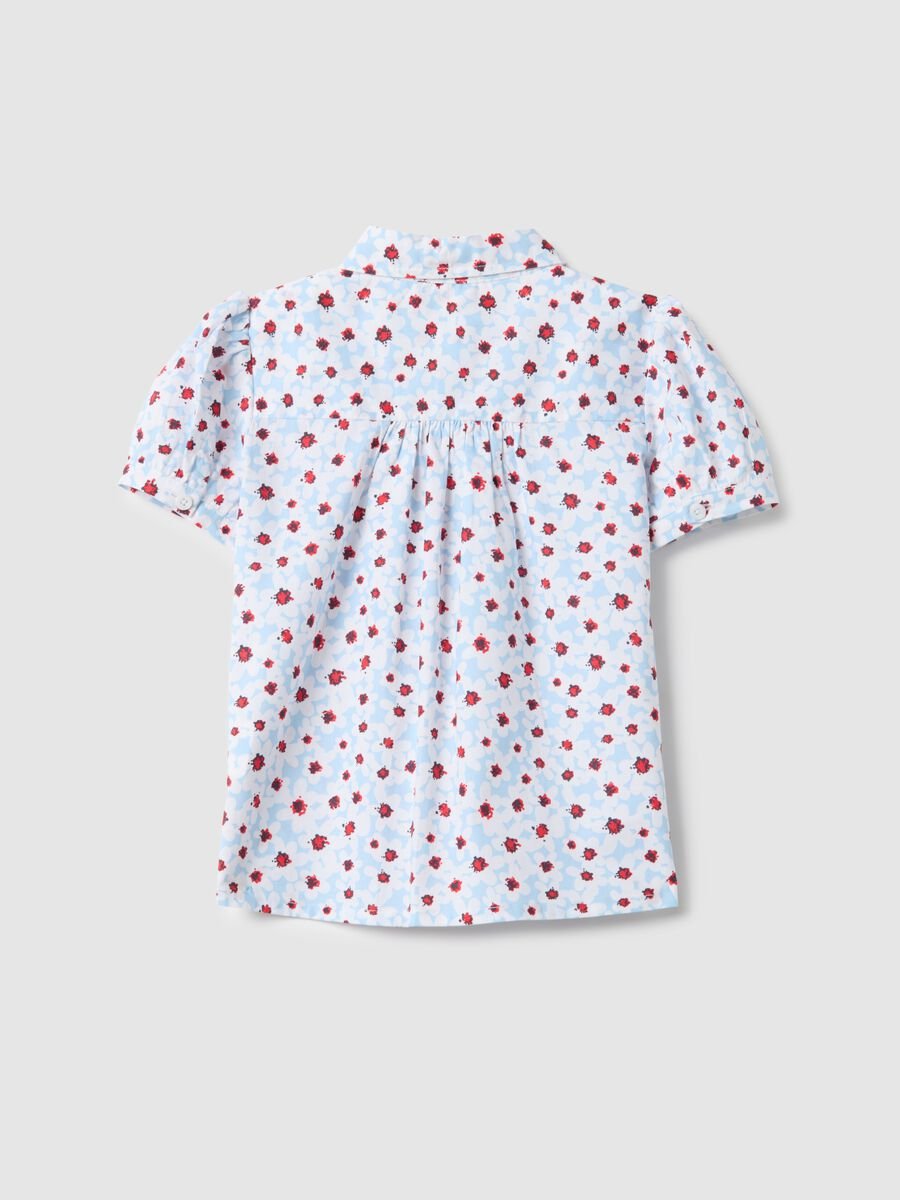 Girls' Multicolour Floral Pure Cotton Shirt - Regular Fit_1