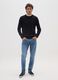 Blaue Baumwoll-Slim-Fit-Denim-Jeans_0