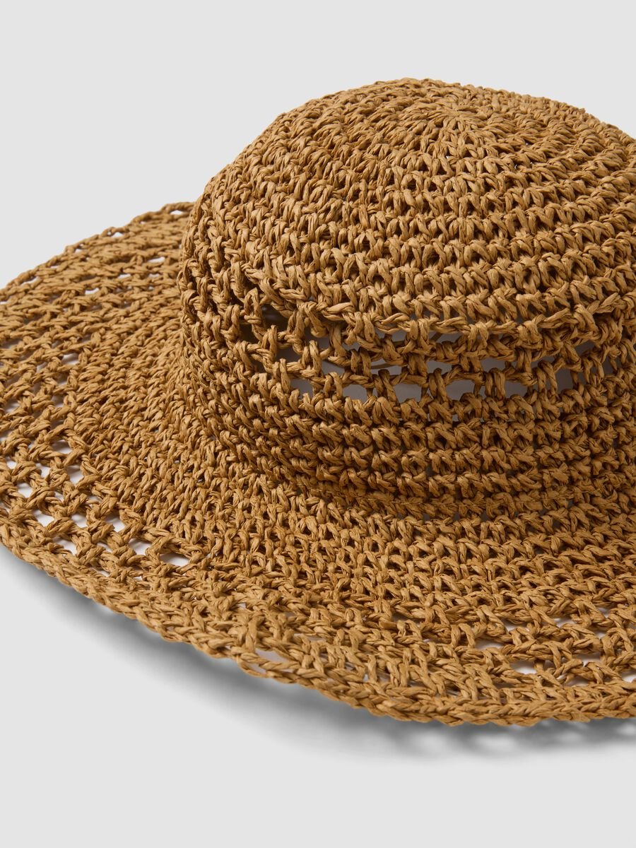 Hut aus reinem Papiergarn in Braun_2