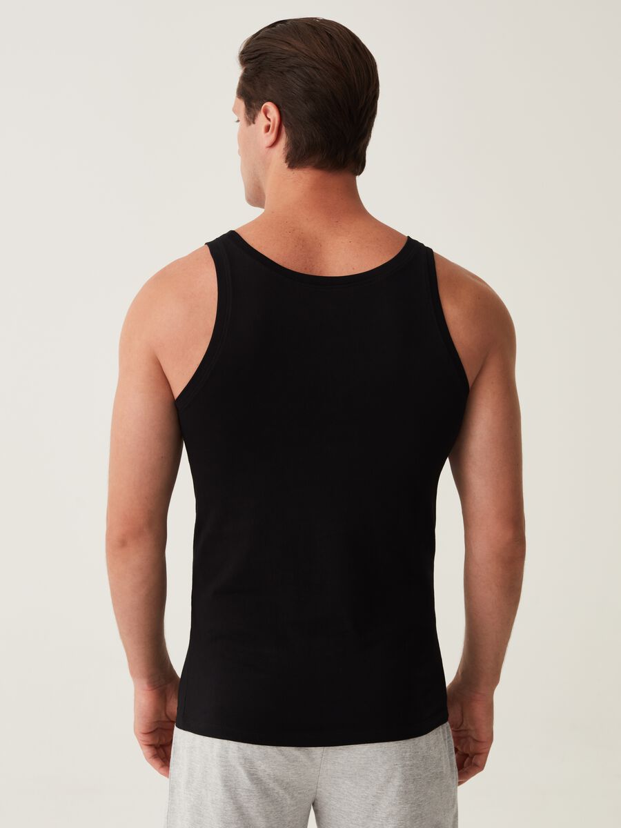 Two-pack racerback vests in Supima cotton_2