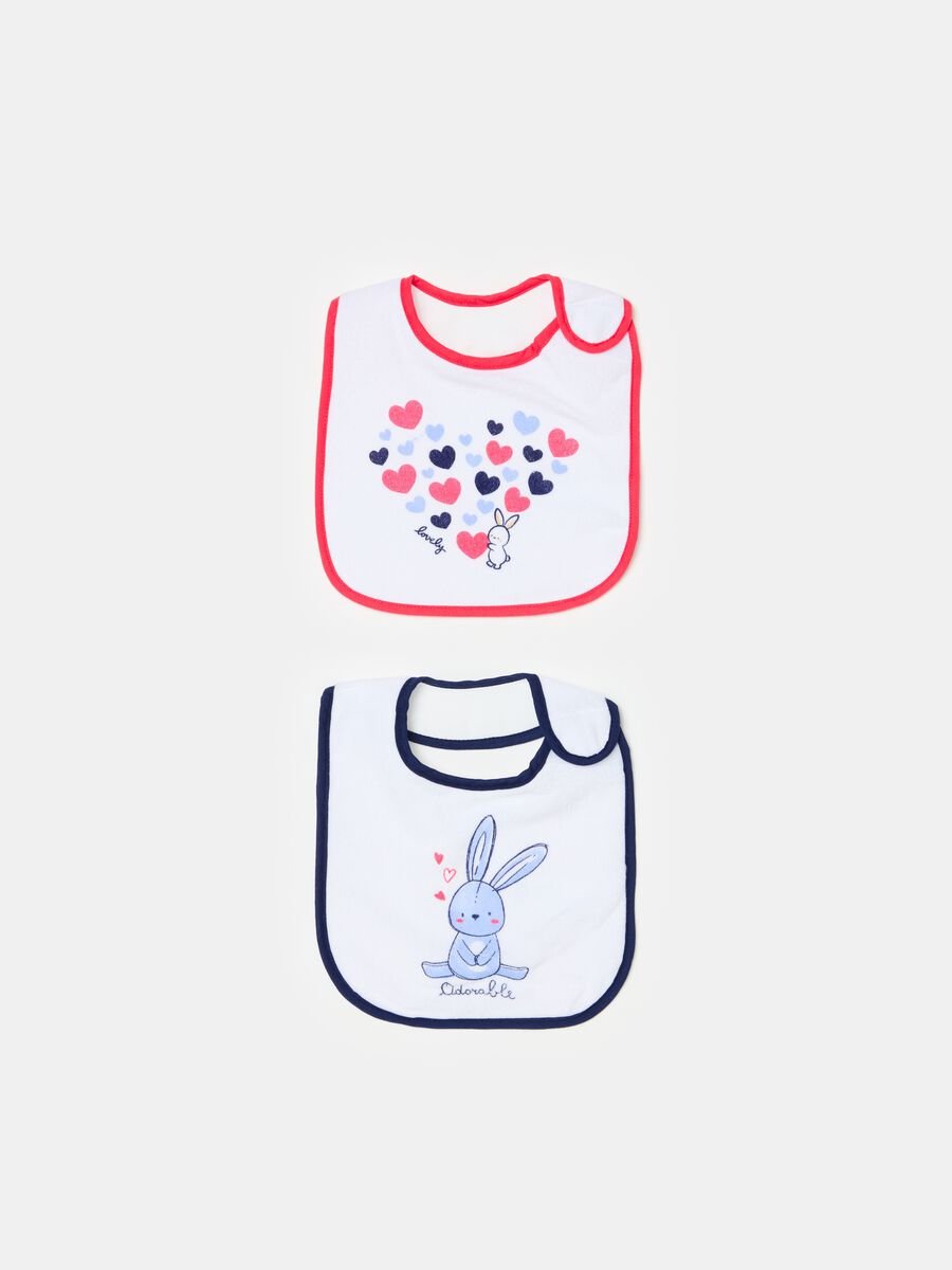 Two-pack bibs with PEVA backing and print_0